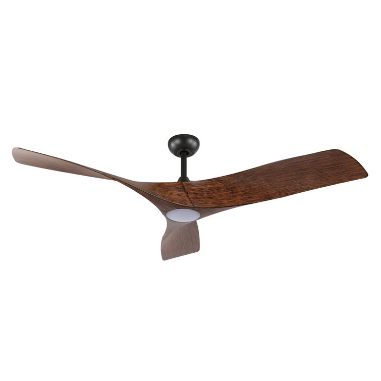 Greyleigh™ 62" DC Ceiling Fan w/ Lights & Remote, Old Bronze Walnut, 3